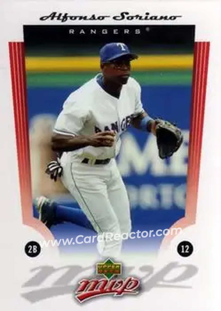 2005 Upper Deck MVP #5 - Alfonso Soriano - Texas Rangers - Front 2005 Upper Deck MVP #5 - Alfonso Soriano - Texas Rangers - Front