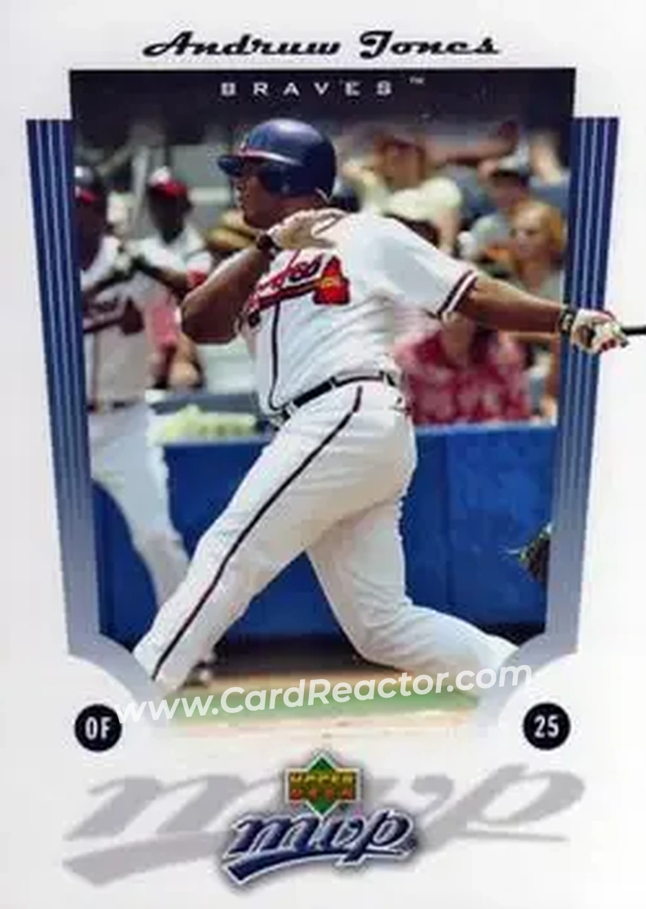 2005 Upper Deck MVP #6 - Andruw Jones - Atlanta Braves - Front