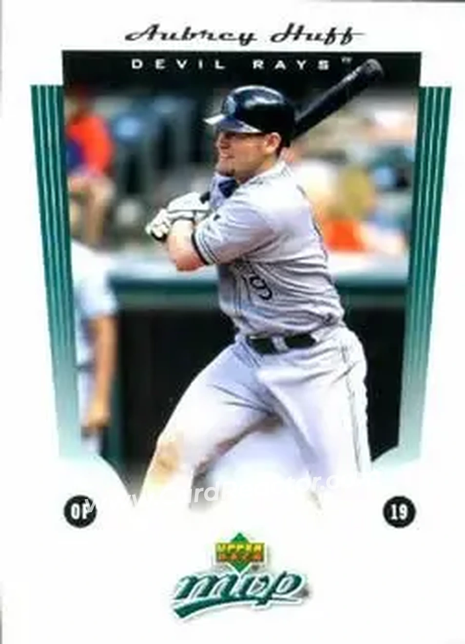 2005 Upper Deck MVP #7 - Aubrey Huff - Tampa Bay Devil Rays - Front