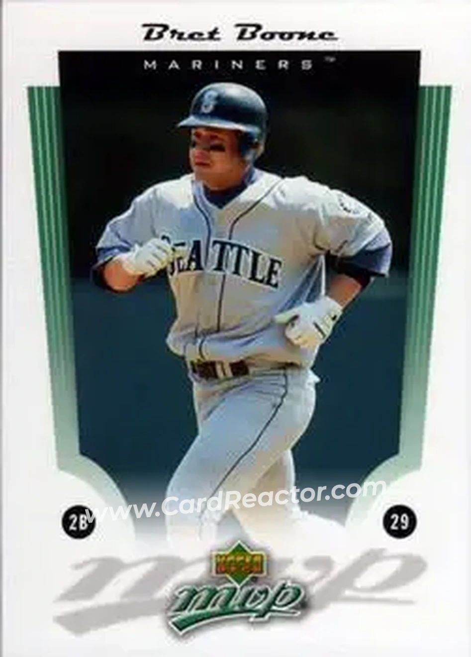 2005 Upper Deck MVP #12 - Bret Boone - Seattle Mariners - Front