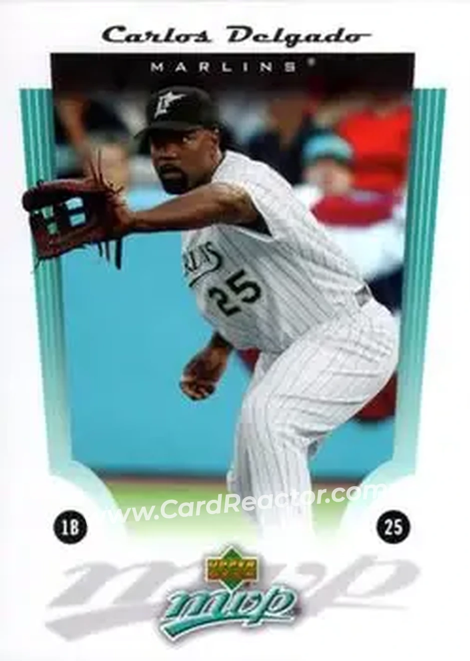 2005 Upper Deck MVP #15 - Carlos Delgado - Florida Marlins - Front