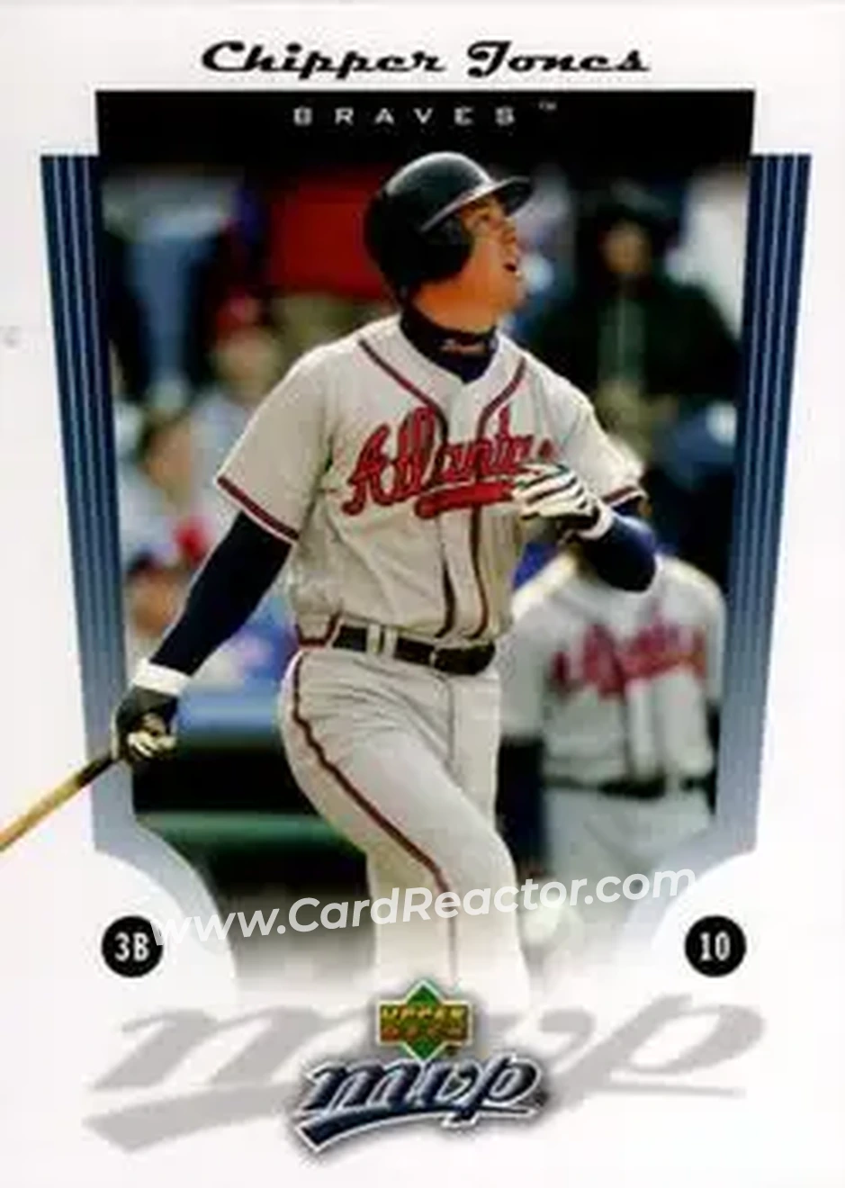 2005 Upper Deck MVP #17 - Chipper Jones - Atlanta Braves - Front