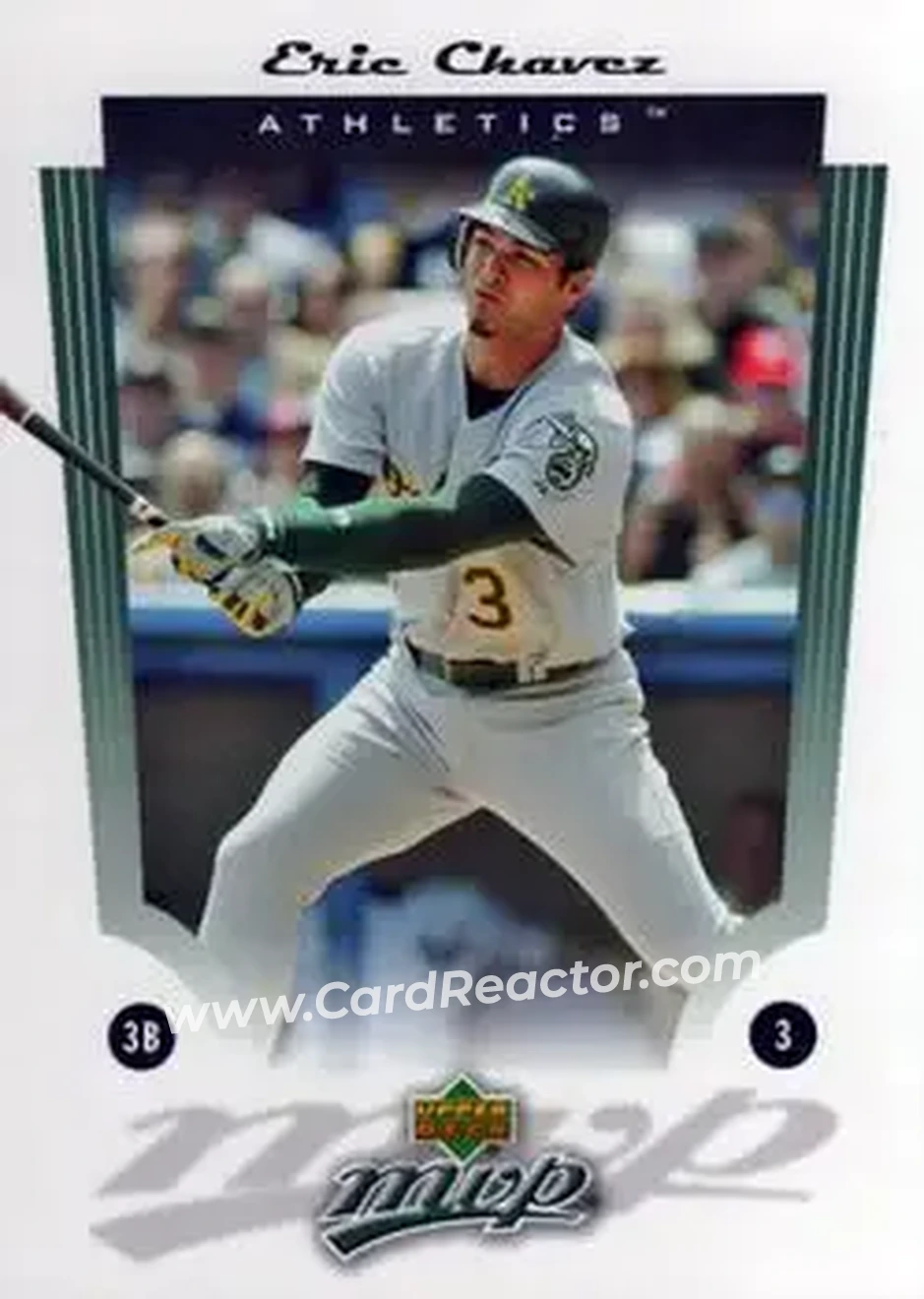 2005 Upper Deck MVP #25 - Eric Chavez - Oakland Athletics - Front