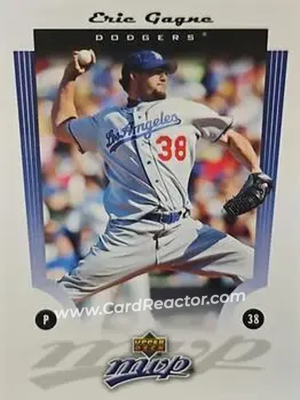 2005 Upper Deck MVP #26 - Eric Gagne - Los Angeles Dodgers - Front