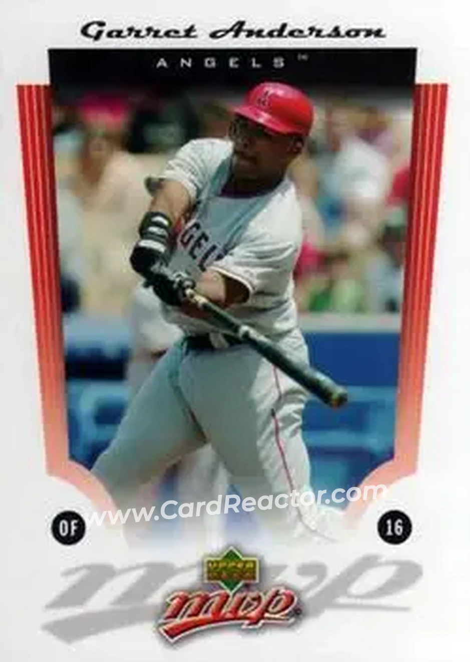 2005 Upper Deck MVP #28 - Garret Anderson - Los Angeles Angels - Front