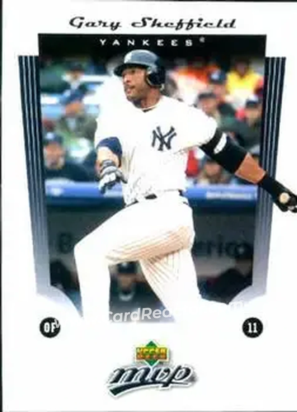 2005 Upper Deck MVP #29 - Gary Sheffield - New York Yankees - Front