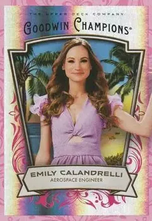 2026 Upper Deck Goodwin Champions - Red Rainbow #12 - Emily Calandrelli