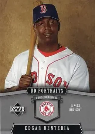 2005 Upper Deck Portraits #14 - Edgar Renteria - Boston Red Sox