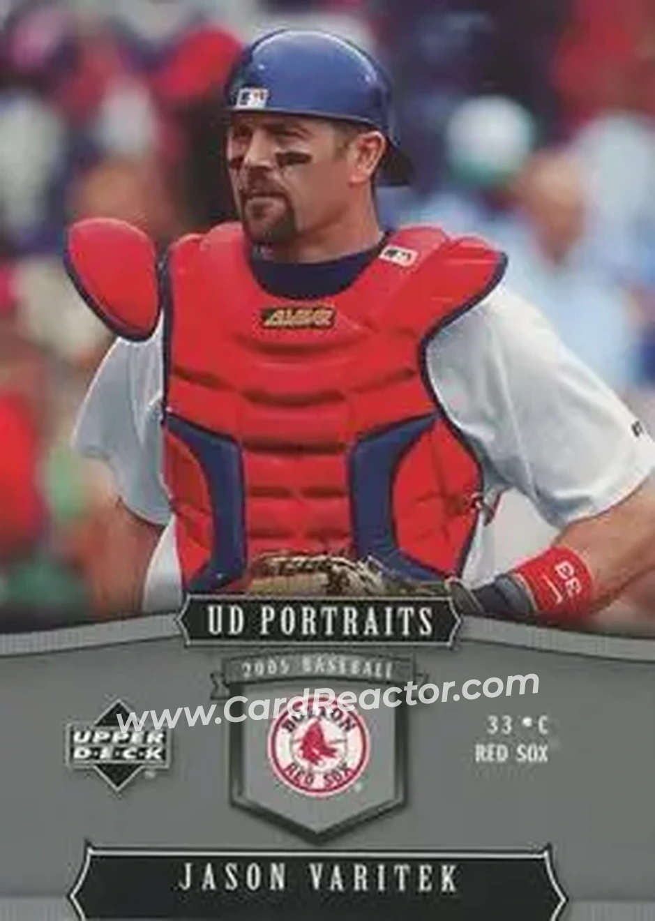 2005 Upper Deck Portraits #15 - Jason Varitek - Boston Red Sox - Front