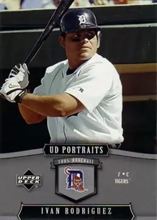 2005 Upper Deck Portraits #37 - Ivan Rodriguez - Detroit Tigers