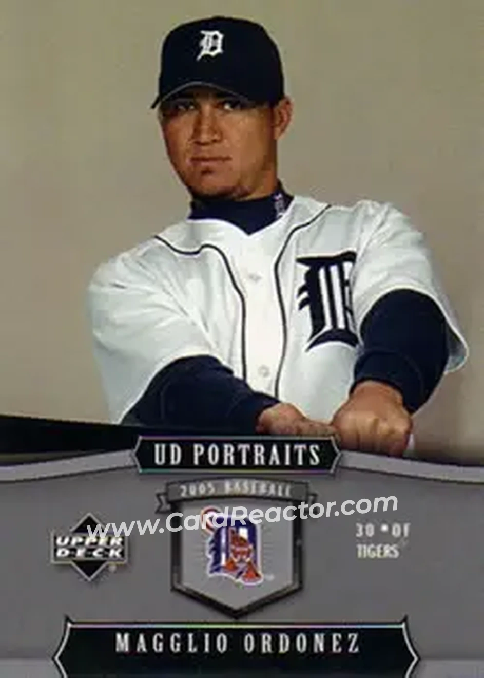 2005 Upper Deck Portraits #38 - Magglio Ordonez - Detroit Tigers - Front 2005 Upper Deck Portraits #38 - Magglio Ordonez - Detroit Tigers - Front