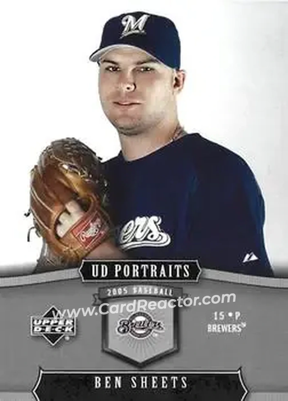 2005 Upper Deck Portraits #50 - Ben Sheets - Milwaukee Brewers - Front