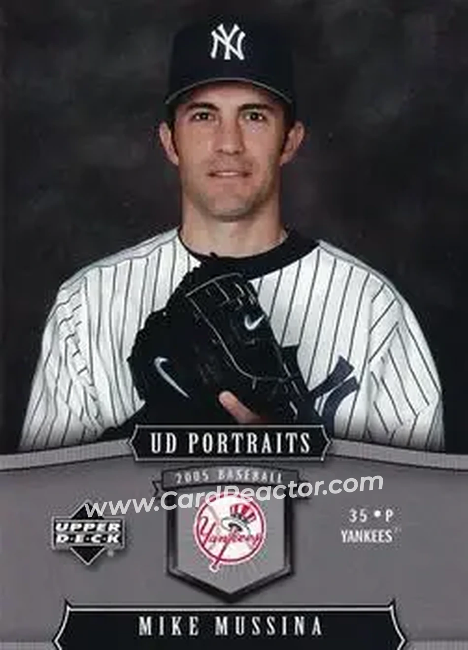 2005 Upper Deck Portraits #68 - Mike Mussina - New York Yankees - Front