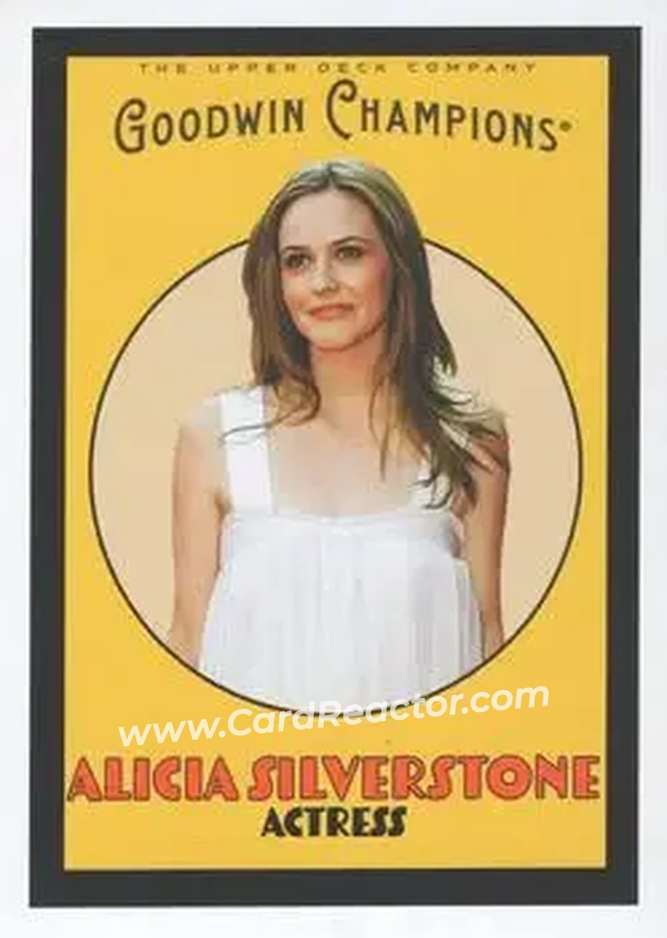 2026 Upper Deck Goodwin Champions - 1930s Art Frame Variants #5 - Alicia Silverstone - Front