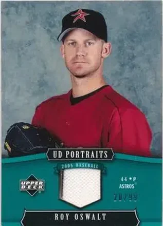 2005 Upper Deck Portraits - Jersey Emerald #45 - Roy Oswalt - Houston Astros