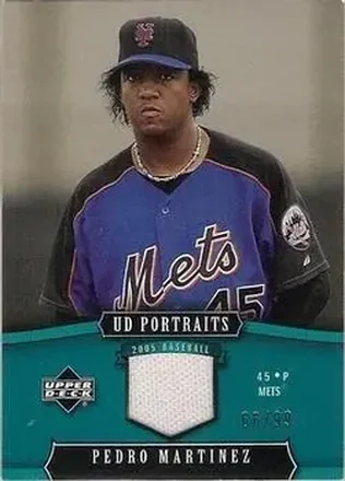 2005 Upper Deck Portraits - Jersey Emerald #63 - Pedro Martinez - New York Mets