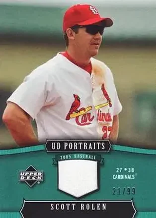 2005 Upper Deck Portraits - Jersey Emerald #88 - Scott Rolen - St. Louis Cardinals