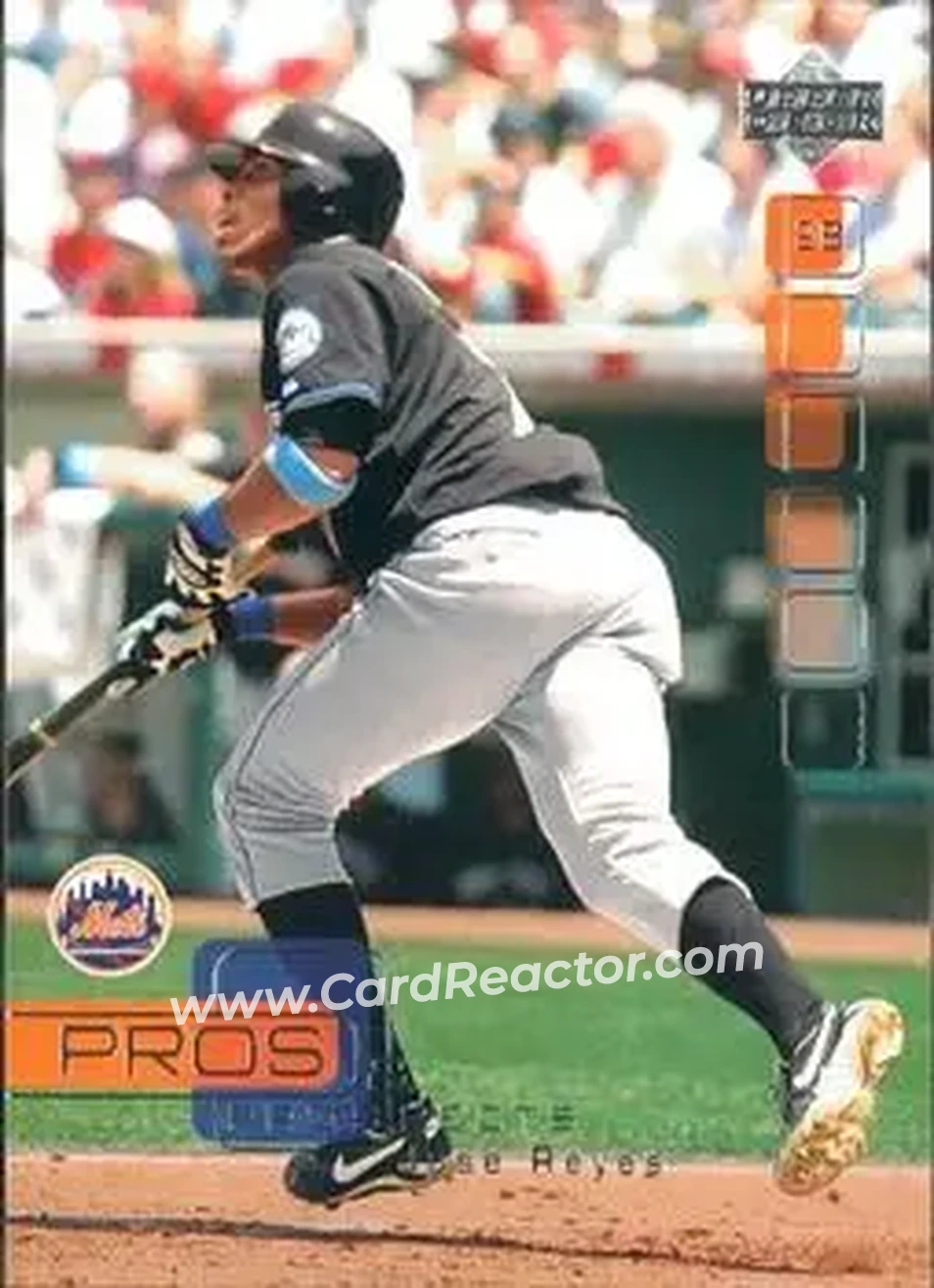 2005 Upper Deck Pros & Prospects #26 - Jose Reyes - New York Mets - Front 2005 Upper Deck Pros & Prospects #26 - Jose Reyes - New York Mets - Front