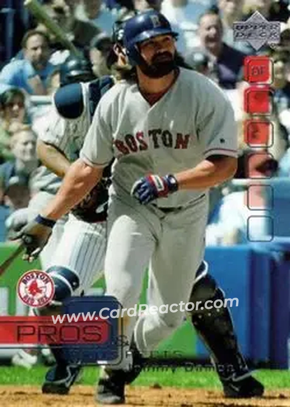 2005 Upper Deck Pros & Prospects #36 - Johnny Damon - Boston Red Sox - Front 2005 Upper Deck Pros & Prospects #36 - Johnny Damon - Boston Red Sox - Front