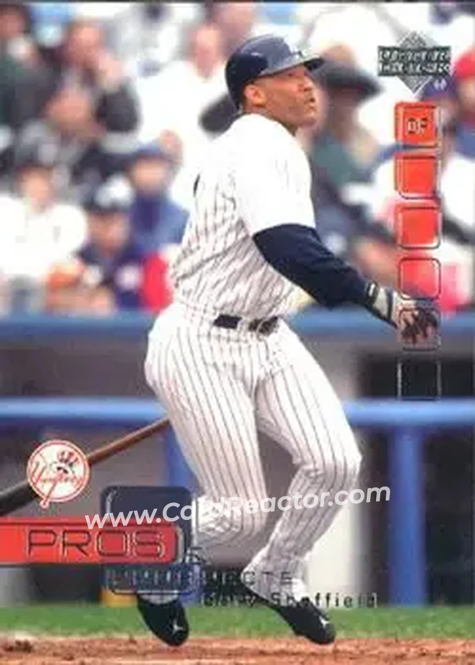 2005 Upper Deck Pros & Prospects #40 - Gary Sheffield - New York Yankees - Front 2005 Upper Deck Pros & Prospects #40 - Gary Sheffield - New York Yankees - Front