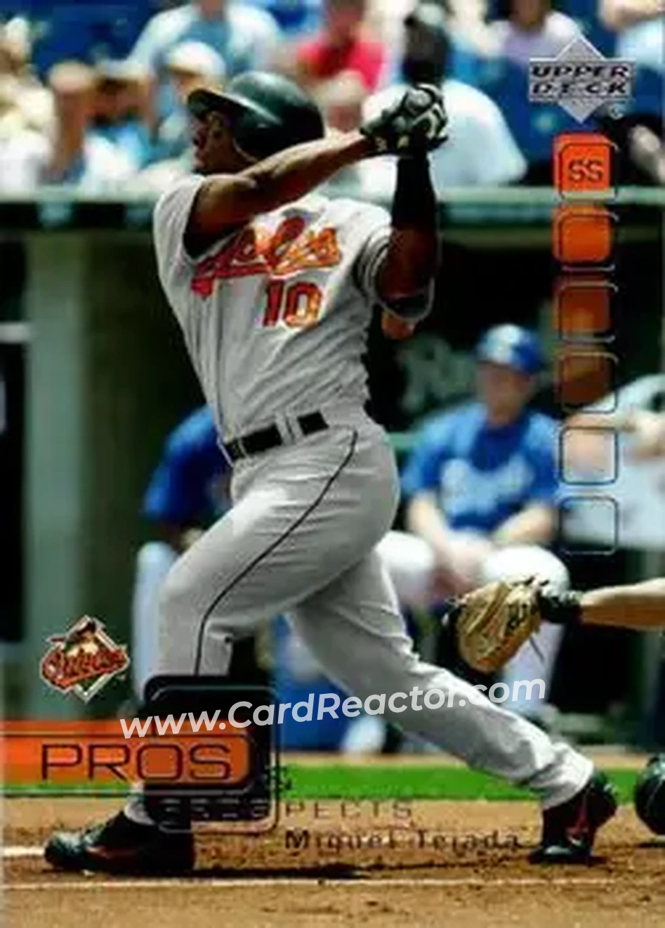2005 Upper Deck Pros & Prospects #45 - Miguel Tejada - Baltimore Orioles - Front