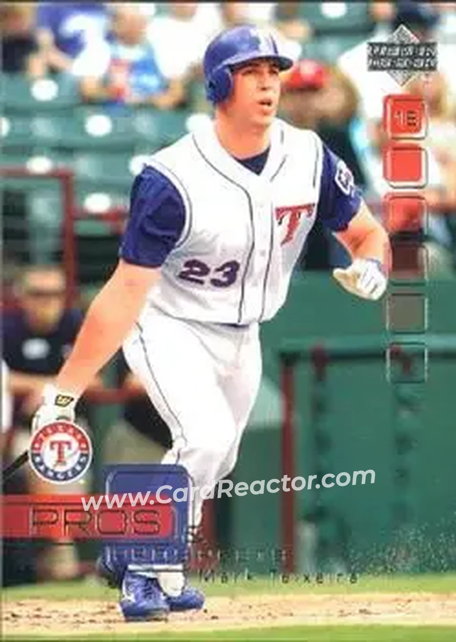 2005 Upper Deck Pros & Prospects #66 - Mark Teixeira - Texas Rangers - Front