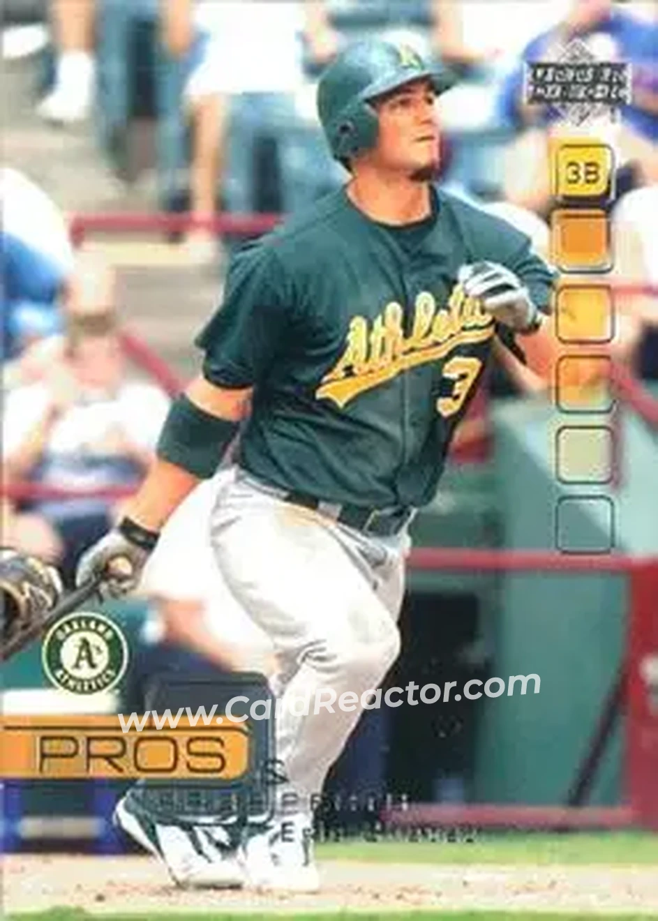 2005 Upper Deck Pros & Prospects #42 - Eric Chavez - Oakland Athletics - Front