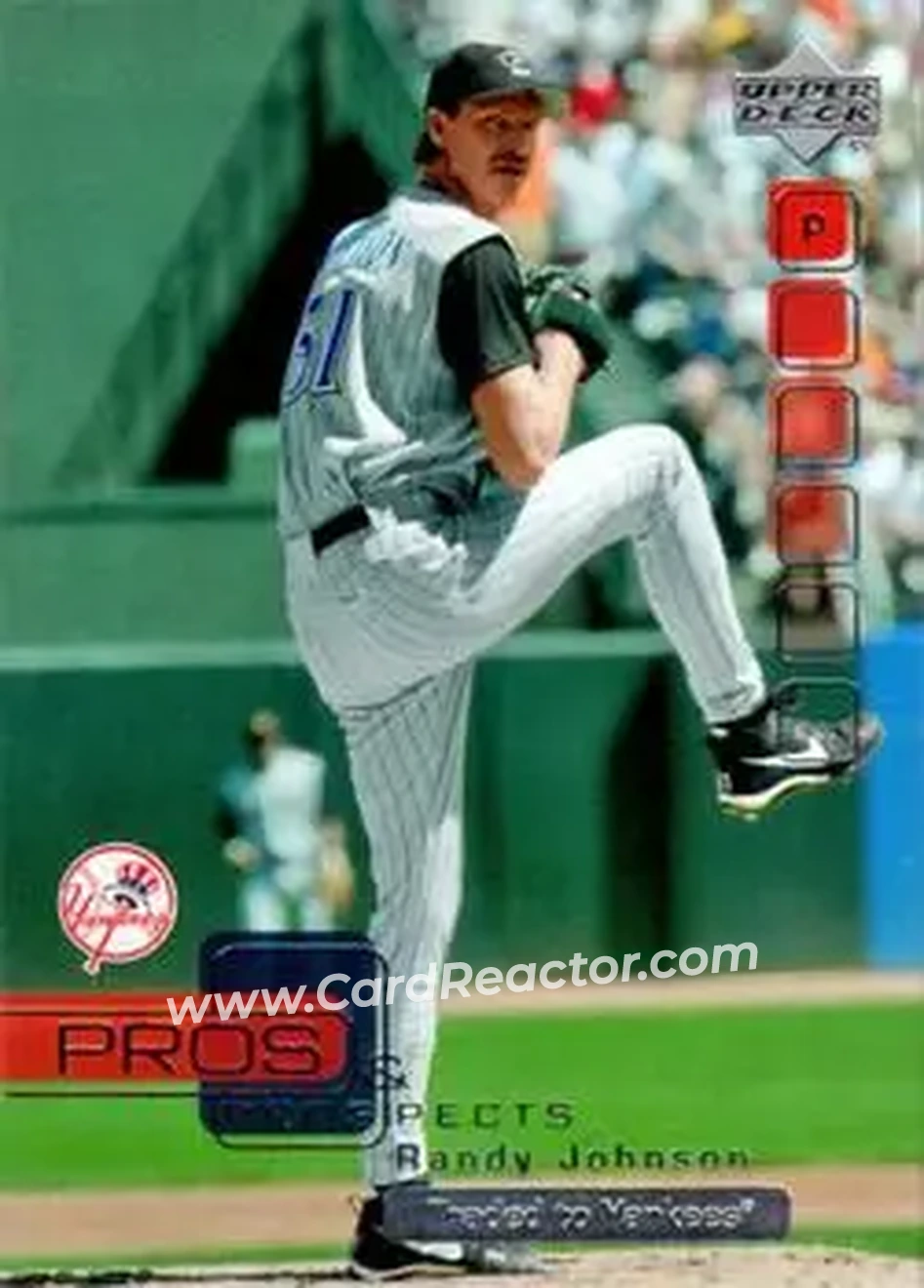 2005 Upper Deck Pros & Prospects #55 - Randy Johnson - New York Yankees - Front