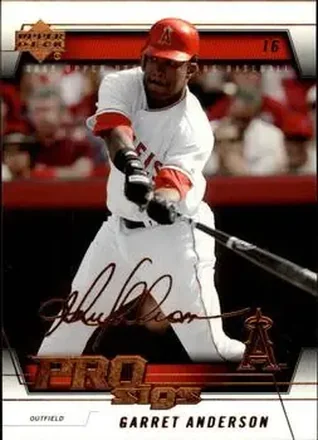 2005 Upper Deck Pro Sigs #2 - Garret Anderson - Los Angeles Angels