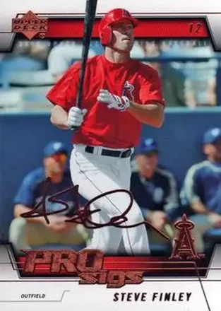 2005 Upper Deck Pro Sigs #3 - Steve Finley - Los Angeles Angels