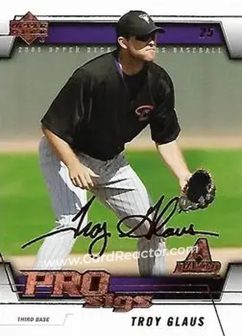 2005 Upper Deck Pro Sigs #7 - Troy Glaus - Arizona Diamondbacks - Front
