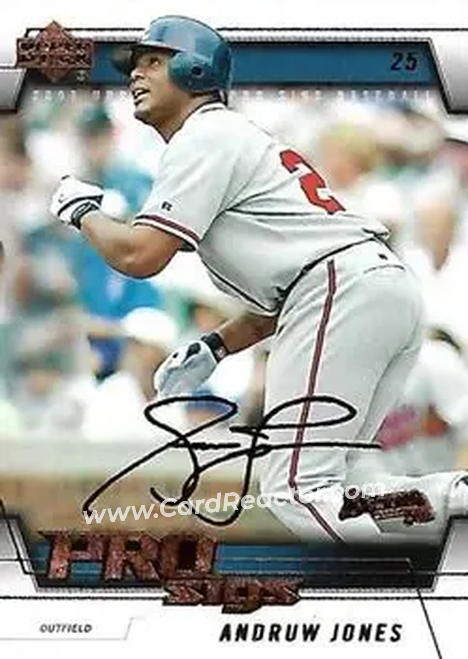 2005 Upper Deck Pro Sigs #8 - Andruw Jones - Atlanta Braves - Front