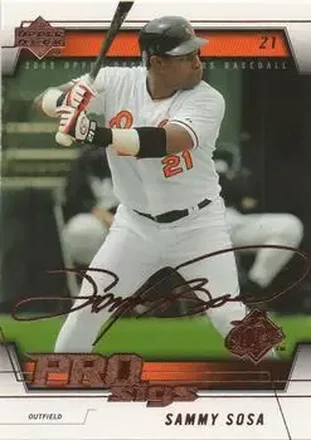 2005 Upper Deck Pro Sigs #14 - Sammy Sosa - Baltimore Orioles