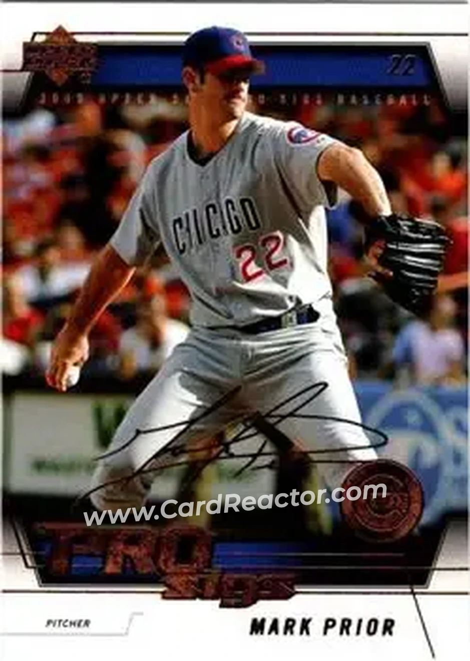 2005 Upper Deck Pro Sigs #21 - Mark Prior - Chicago Cubs - Front 2005 Upper Deck Pro Sigs #21 - Mark Prior - Chicago Cubs - Front