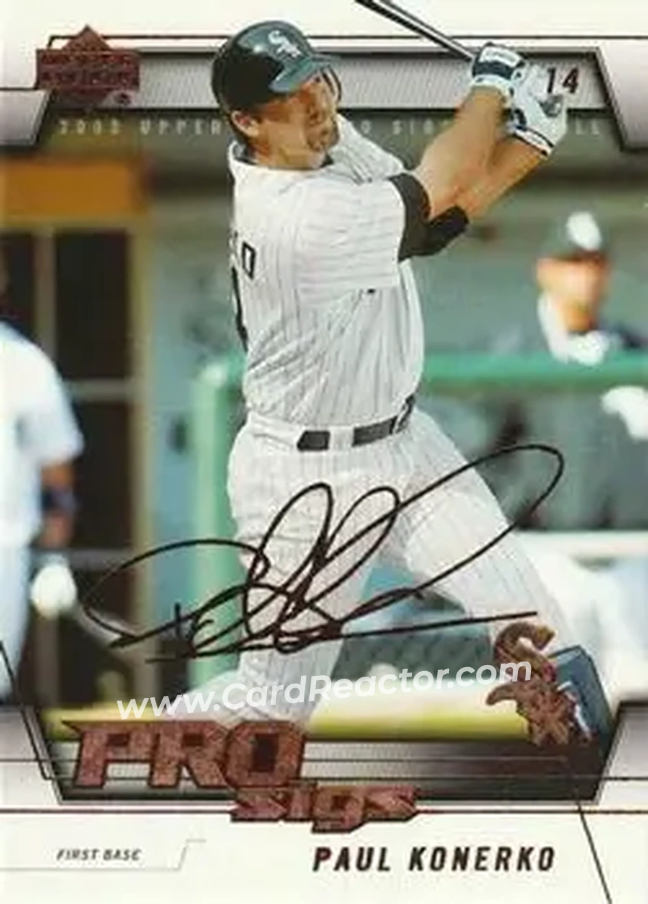 2005 Upper Deck Pro Sigs #24 - Paul Konerko - Chicago White Sox - Front 2005 Upper Deck Pro Sigs #24 - Paul Konerko - Chicago White Sox - Front