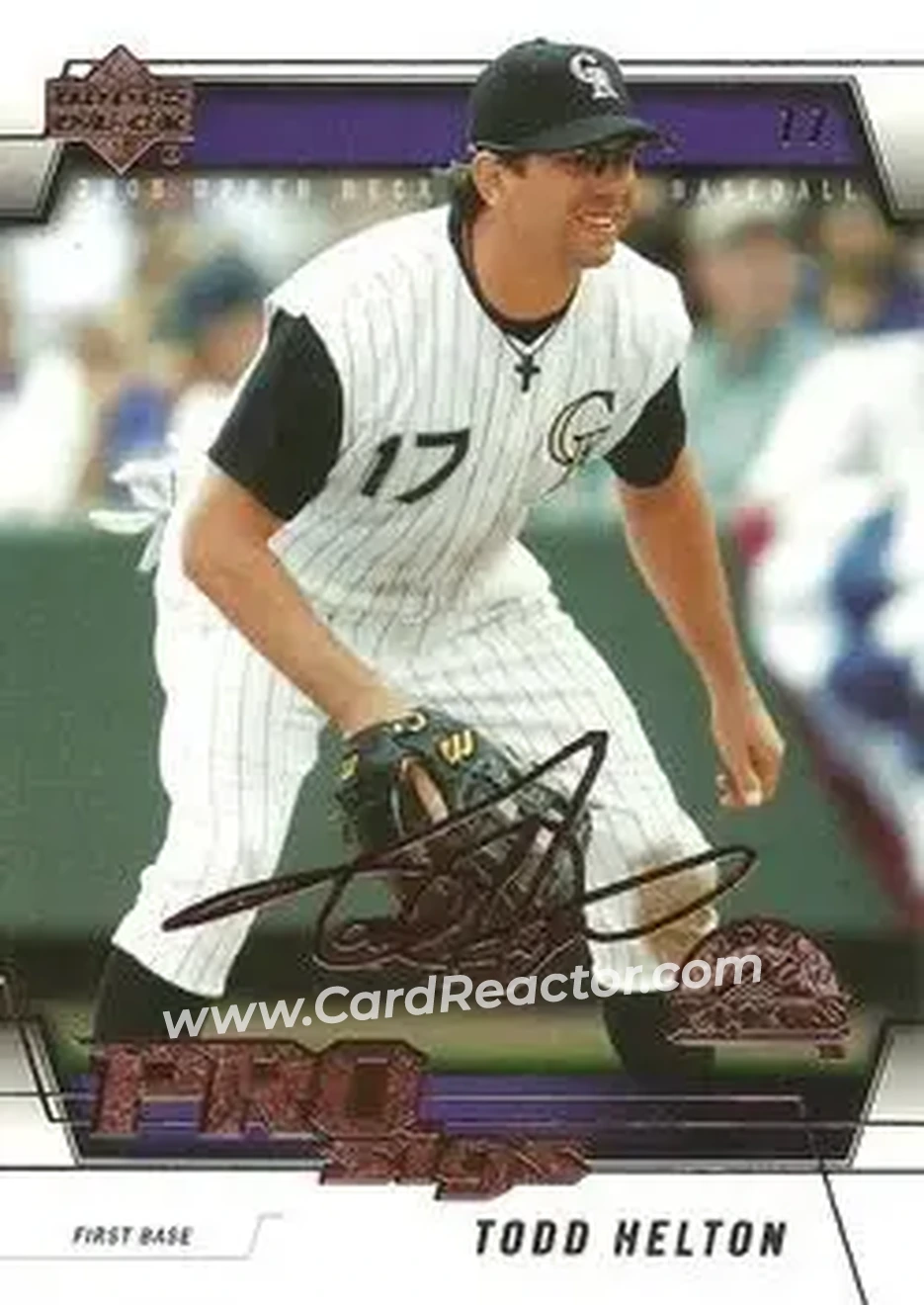2005 Upper Deck Pro Sigs #29 - Todd Helton - Colorado Rockies - Front
