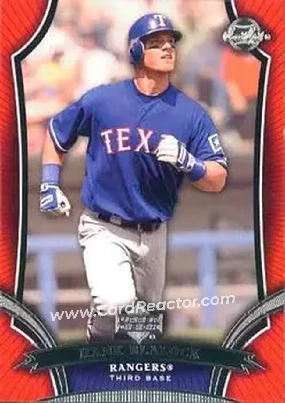 2005 Upper Deck Sweet Spot #3 - Hank Blalock - Texas Rangers - Front 2005 Upper Deck Sweet Spot #3 - Hank Blalock - Texas Rangers - Front