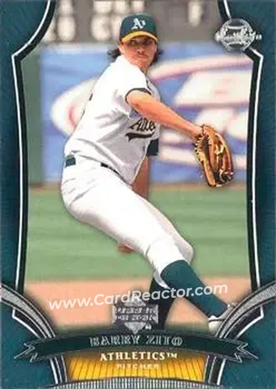 2005 Upper Deck Sweet Spot #26 - Barry Zito - Oakland Athletics - Front 2005 Upper Deck Sweet Spot #26 - Barry Zito - Oakland Athletics - Front