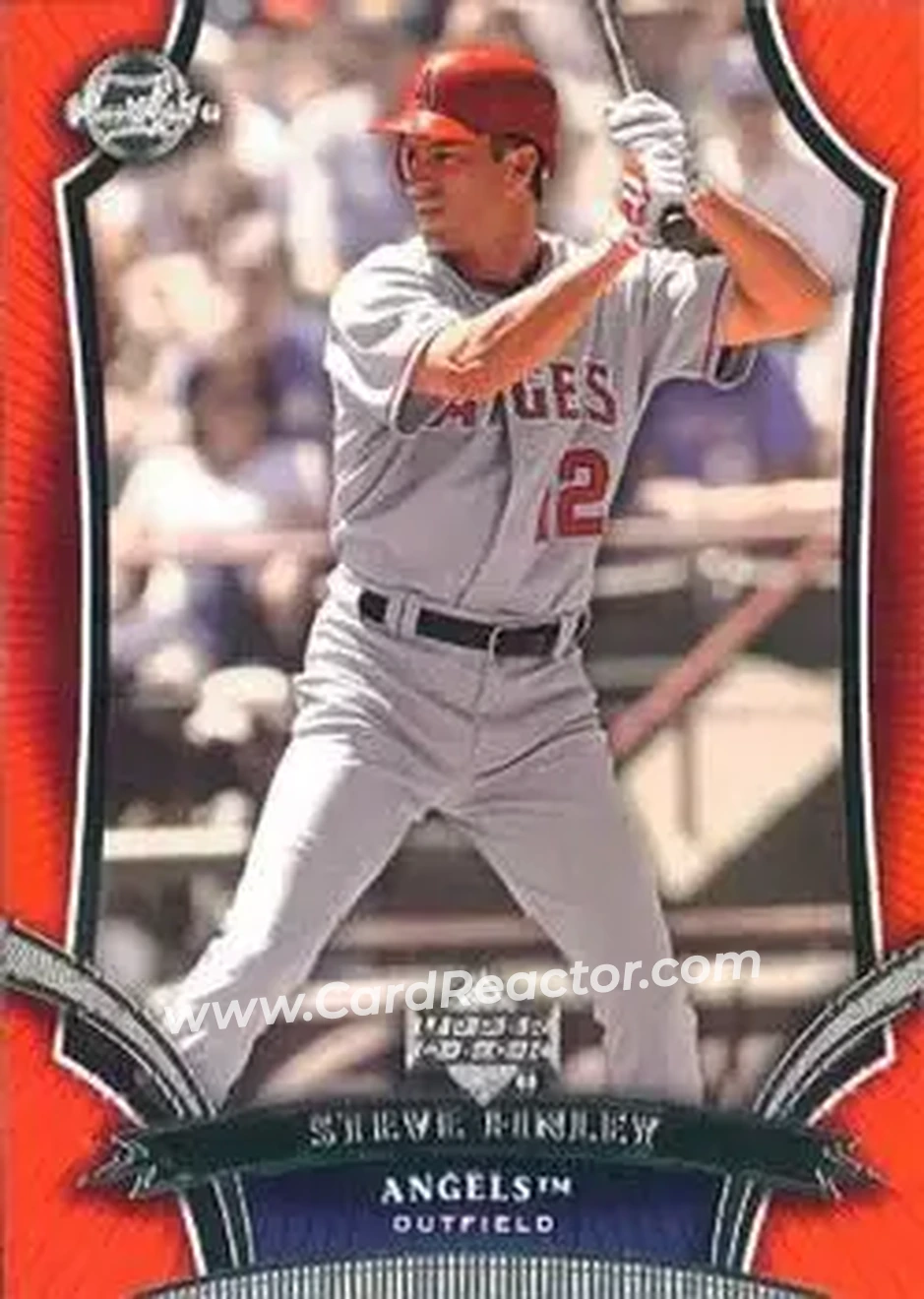 2005 Upper Deck Sweet Spot #37 - Steve Finley - Los Angeles Angels - Front 2005 Upper Deck Sweet Spot #37 - Steve Finley - Los Angeles Angels - Front