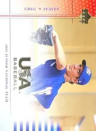 2005 Upper Deck USA Baseball Junior National Team #USA 75 Greg Peavey