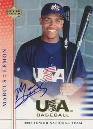 2005 Upper Deck USA Baseball Junior National Team #USA 92 Marcus Lemon