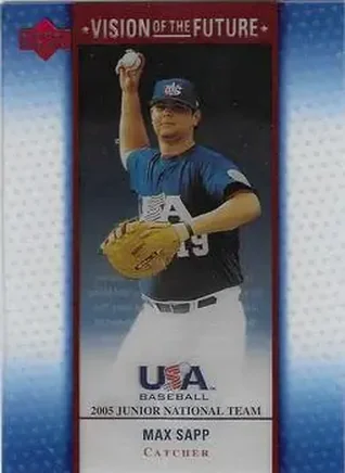 2005 Upper Deck USA Baseball Junior National Team - Vision of the Future #A-28 - Max Sapp - USA