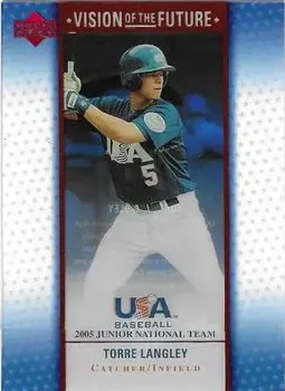 2005 Upper Deck USA Baseball Junior National Team - Vision of the Future #A-34 - Torre Langley - USA