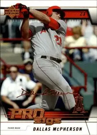 2005 Upper Deck Pro Sigs #1 - Dallas McPherson - Los Angeles Angels