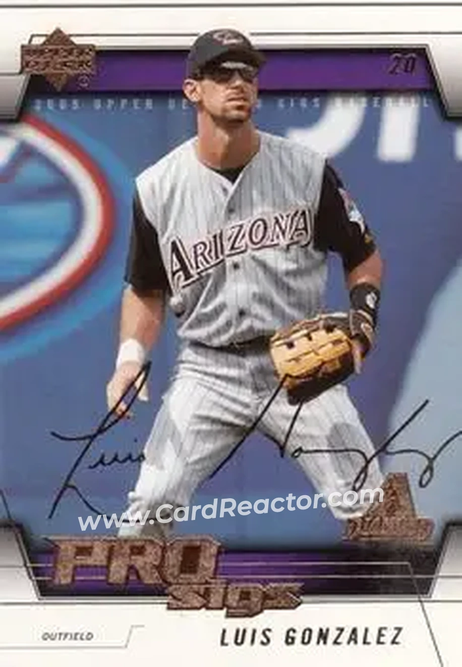 2005 Upper Deck Pro Sigs #5 - Luis Gonzalez - Arizona Diamondbacks - Front