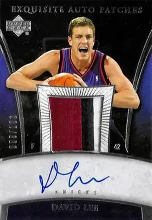 2005-06 Upper Deck Exquisite Collection - Autographs Patches #AP-DL - David Lee - New York Knicks