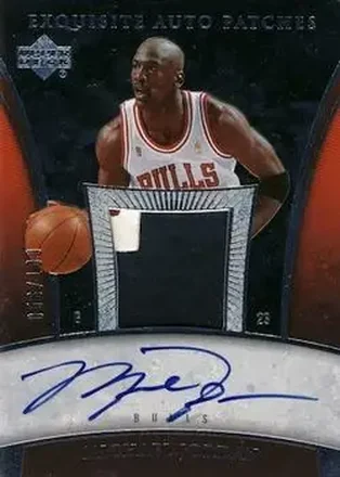 2005-06 Upper Deck Exquisite Collection - Autographs Patches #AP-MJ - Michael Jordan - Chicago Bulls