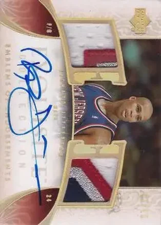 2005-06 Upper Deck Exquisite Collection - Emblems of Endorsements #EM-RJ - Richard Jefferson - New Jersey Nets