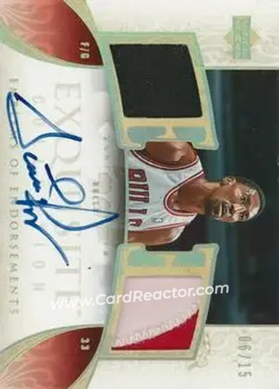 2005-06 Upper Deck Exquisite Collection - Emblems of Endorsements #EM-SP - Scottie Pippen - Chicago Bulls