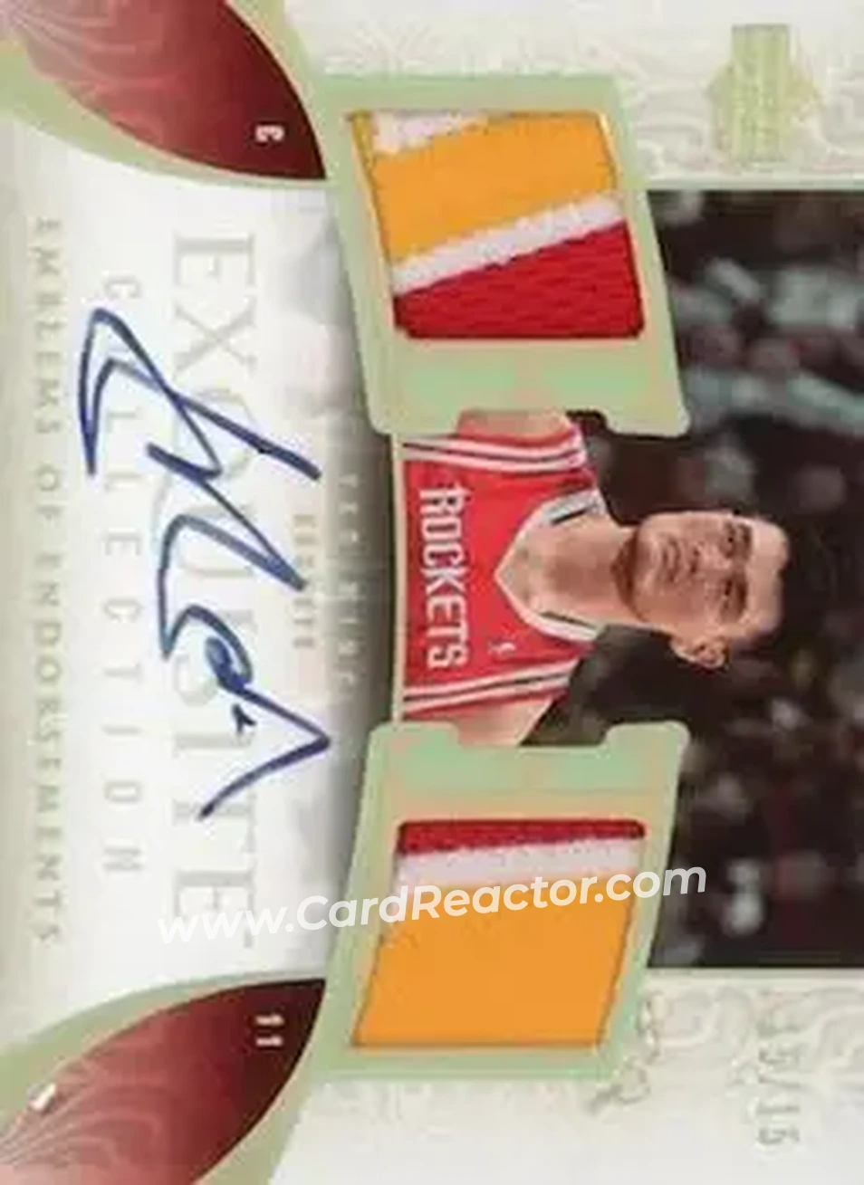 2005-06 Upper Deck Exquisite Collection - Emblems of Endorsements #EM-YM - Yao Ming - Houston Rockets - Front